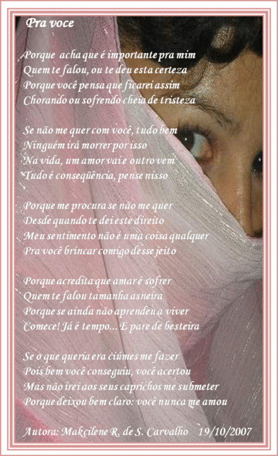 As vézes precisamos dar um basta...