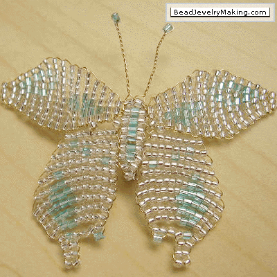 Beaded Butterfly Tutorial  DIY Jewelry Seedbead Idea for Rings, Keychains  etc. 