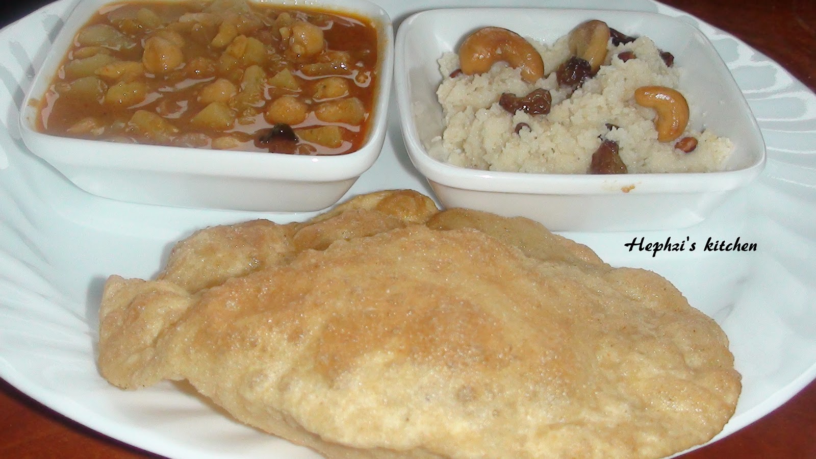 From my kitchen.... Halwa Puri Choley