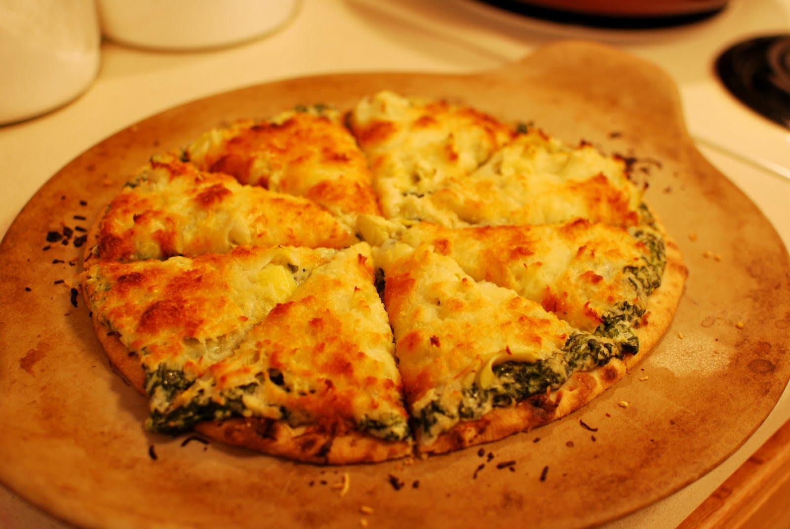 spinach chicken alfredo pizza papa johns