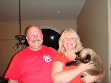 Mark and Vicky with Gizmo