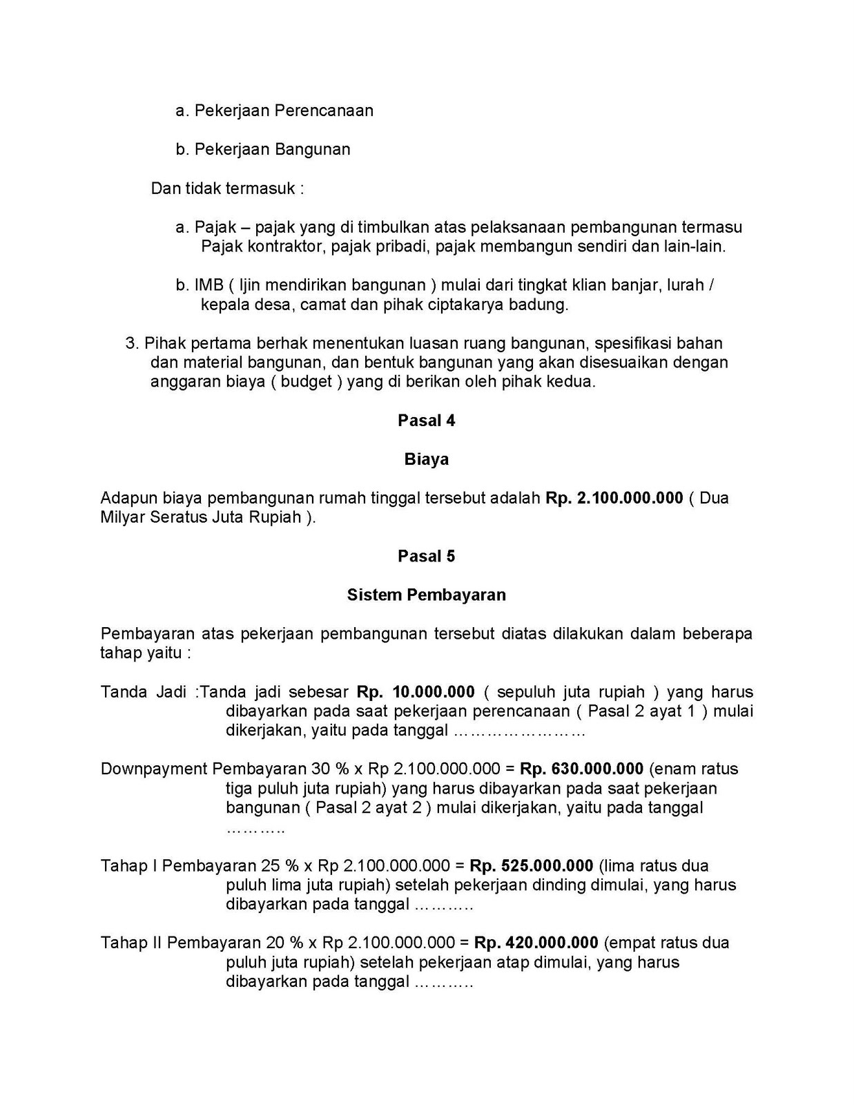 Contoh Surat Perjanjian Kerjasama Arsitek Dengan Klien ...