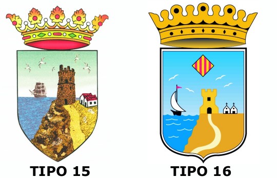 evolución del escudo de Torrevieja