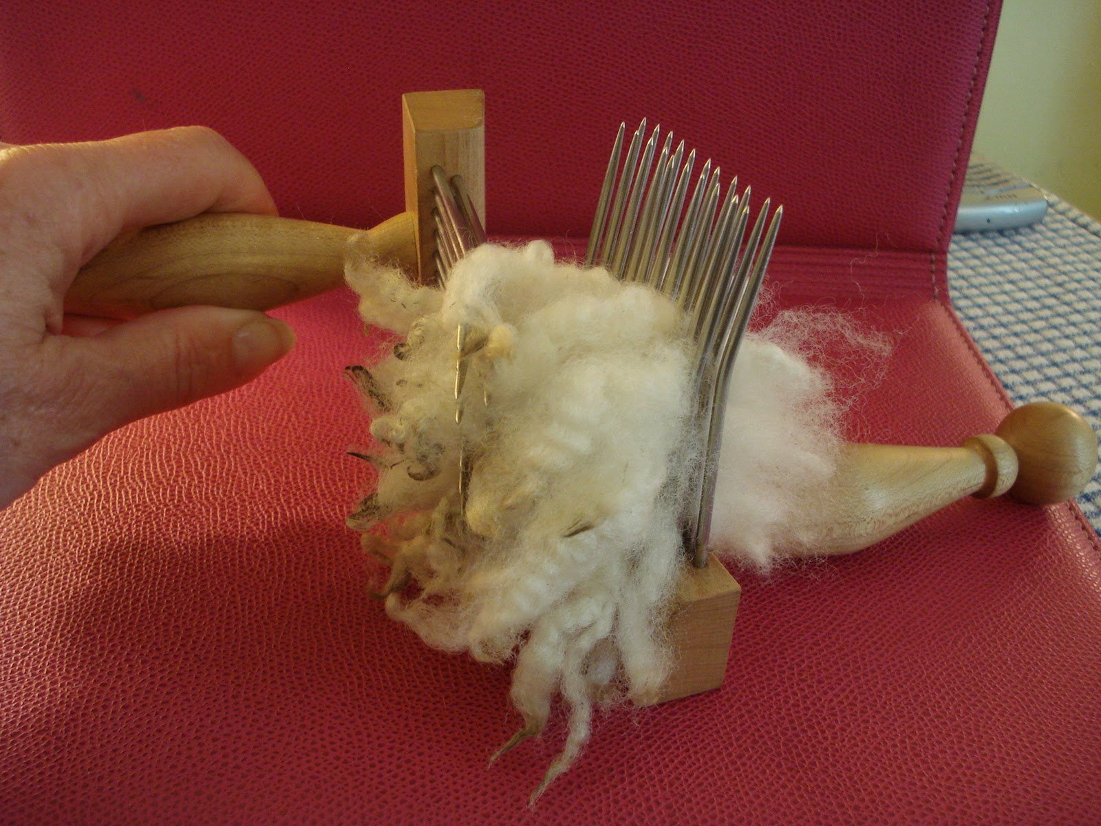 100Mile Wear Cleaning fibre with wool combs Rambouillet