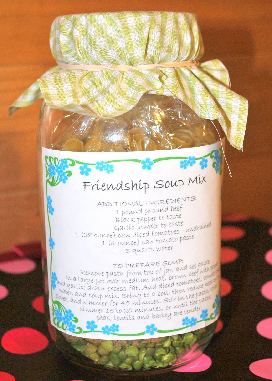 LCC Craft Gal Friendship Soup Mix in a Jar
