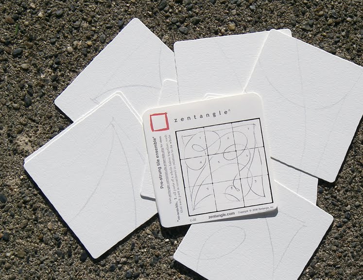 Pre-strung Square Paper Tiles - 24 - Retail / Single