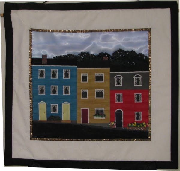 Judy Cooper Textile Images Experimental Piece Row Houses