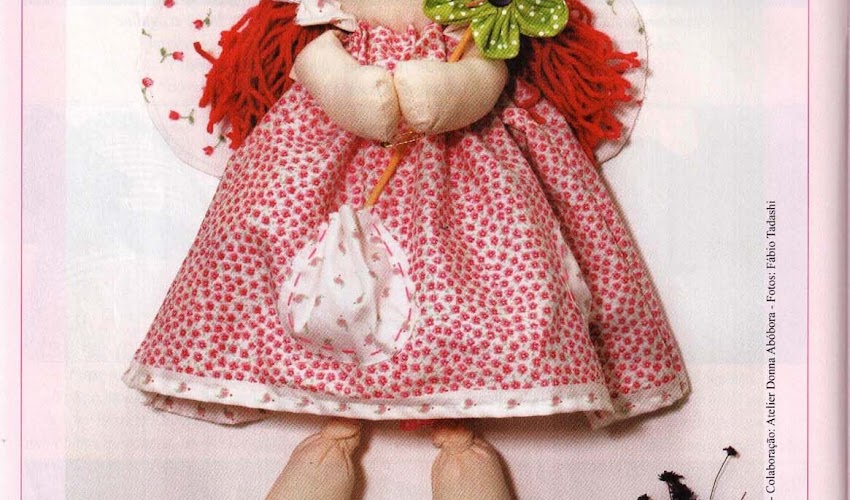 Boneca com Moldes Borboletinha