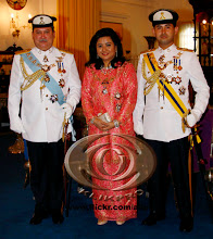 NEW SULTAN, SULTANAH AND TUNKU MAHKOTA  OF JOHORE