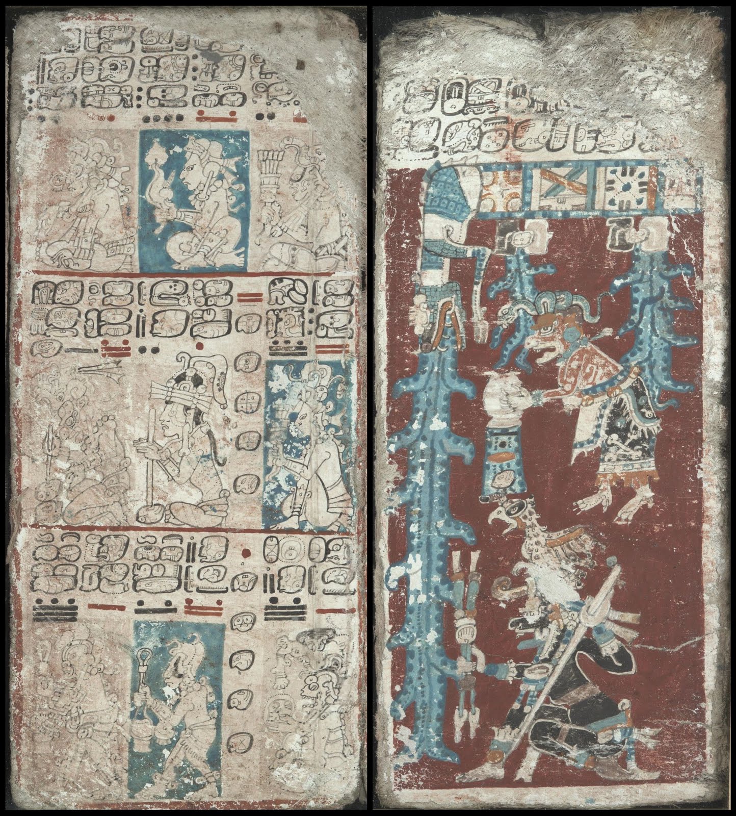 11th century Mayan codex pictographs