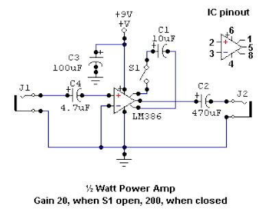 LUC & SAM Electronics: Simple Mini Guitar Practice Amp