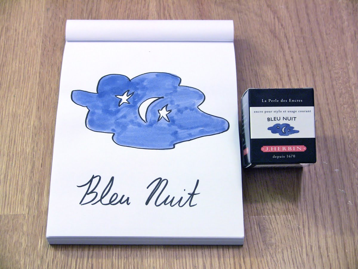 J Herbin Bleu Myosotis Vs Bleu Nuit Inky Thoughts The