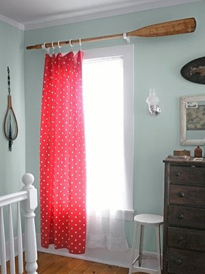 Oar Curtain Rod Window Treatment Idea Nautical Paddle