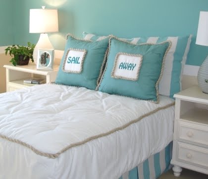 large pillows instead of headboards