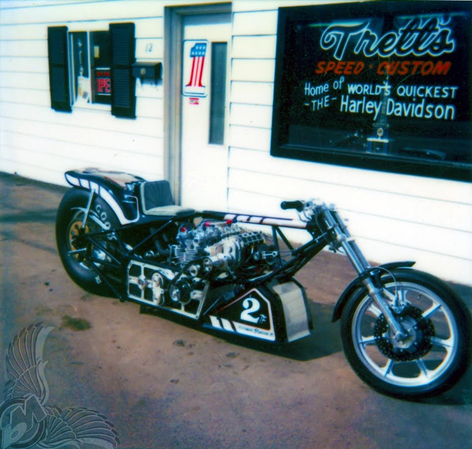 1982 inline-four drag bike | performance machine