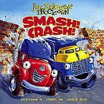 A color photo of the front cover of ‘Smash! Crash!’ by Jon Scieszka.