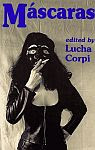 A color photo of the front cover of 'Máscaras', edited by Lucha Corpi.