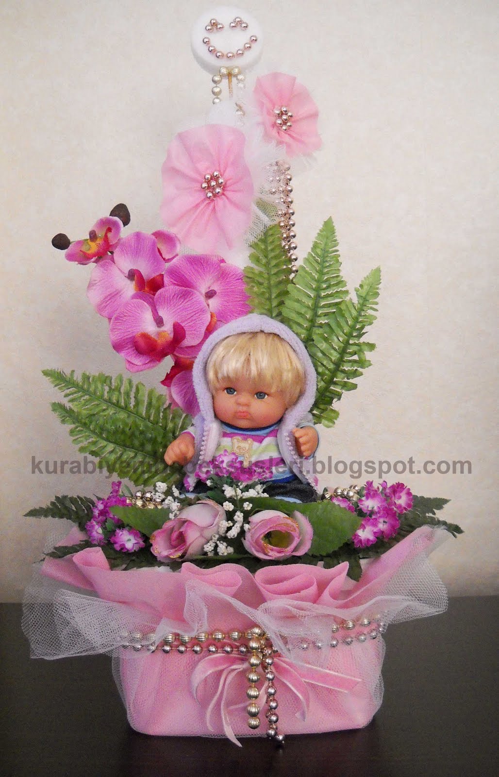 KURABİYEM Hoşgeldin Bebek Kutlama Çiçeği