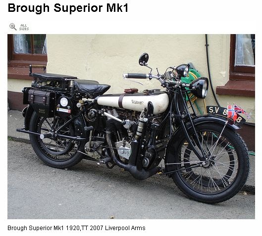 T.E Lawrence and his Brough Superior