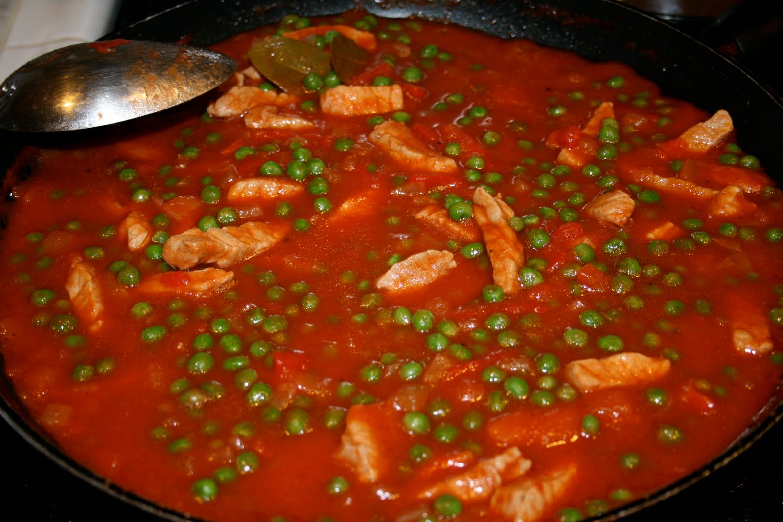 Tasty Travels... food talks, I listen What's Cooking? Pork Guisantes