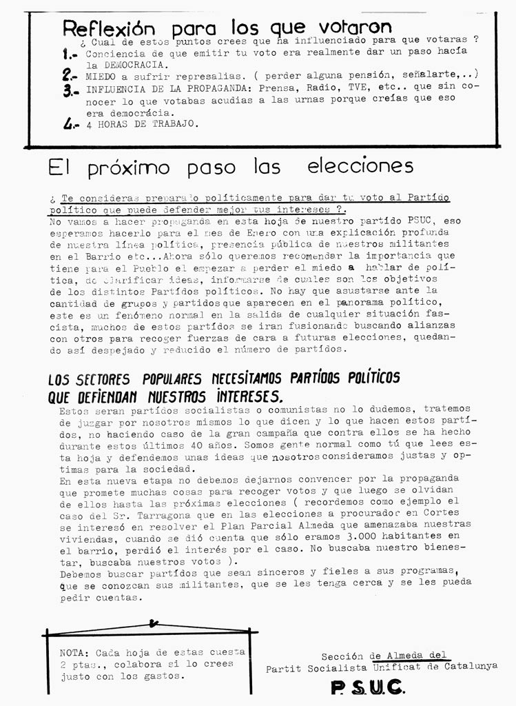 El Referéndum sobre la Ley para la Reforma Política 15121976 Almeda