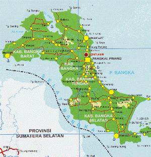 Bangka My Island: Peta Pulau Bangka