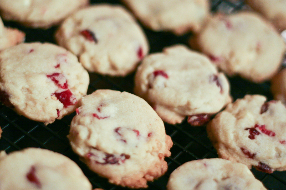 Butterfly Girl Cranberry White Chocolate Shortbread Cookies