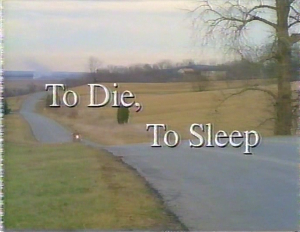 RARE AND HARD TO FIND TITLES - TV and Feature Film: To Die, to Sleep (1994)