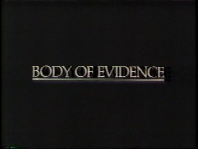 RARE AND HARD TO FIND TITLES - TV and Feature Film: Body of Evidence ...
