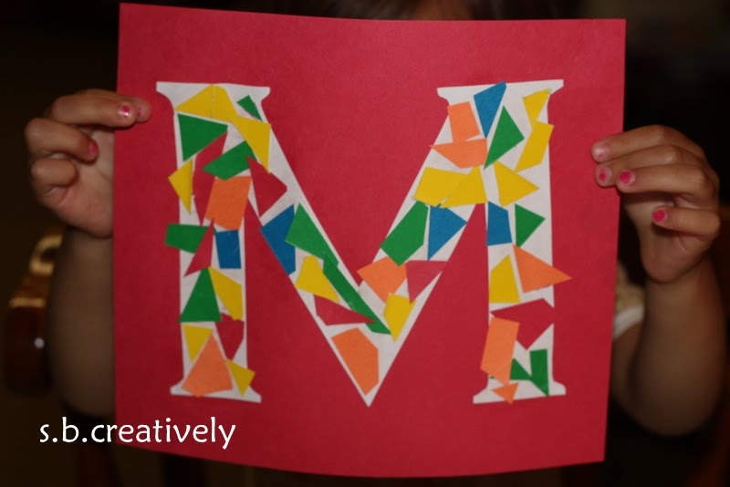 s.b.creatively M is for Mosaic