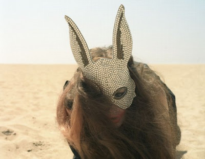 rhinestone rabbit mask, bunny ears, rhinestone studded bunny mask, fashion
