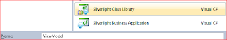 Add Silverlight Class Library project