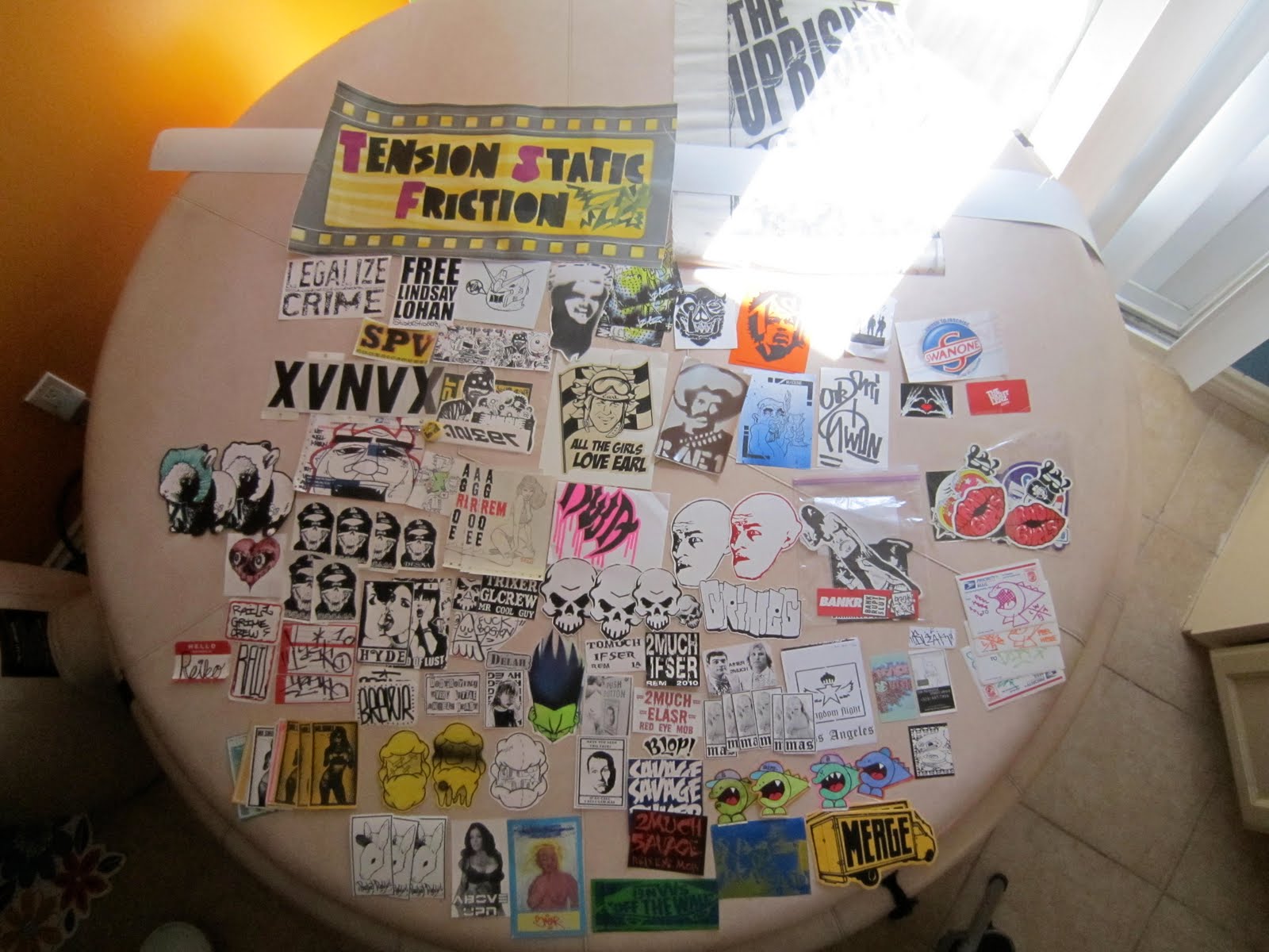 MELROSEandFAIRFAX: Stickers from the Peel Here Sticker Show