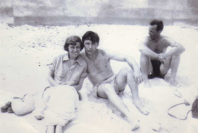 Del, Lou, & Bud at the Beach 1951