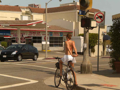 Santa Monica Bike Girl 3