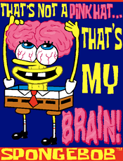 spongebob brain fire gif meme generator