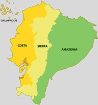 REGIONS OF ECUADOR