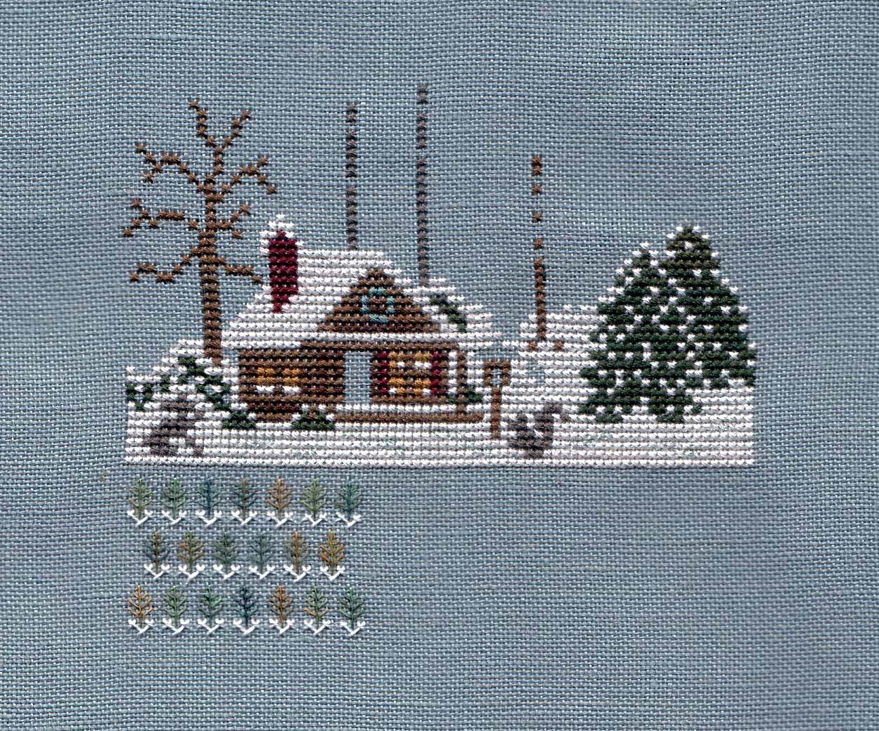 Pierrette's Stitching Gallery Jingle Bells Xmas Tree Farm Thea Dueck
