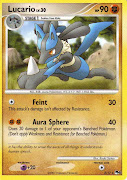 The Pokemon card of the day is: Lucario Lv. 30!