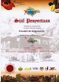 Sijil Perak Homestay Explorace Quest 2009