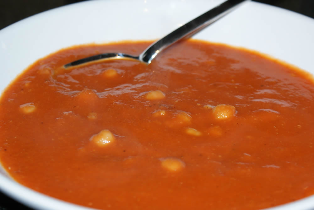 Little Bit of Everything Tomato Chickpea Soup