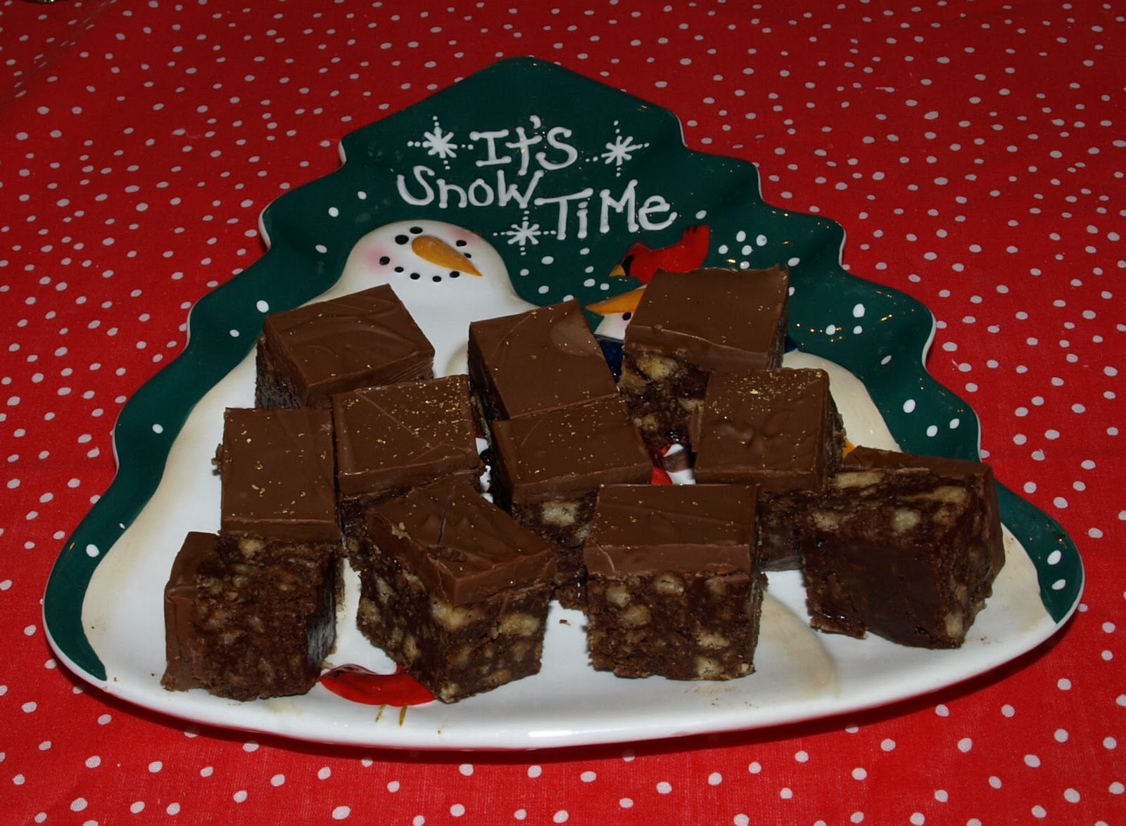 Stollen Goods Chocolate Squares No Baking Required