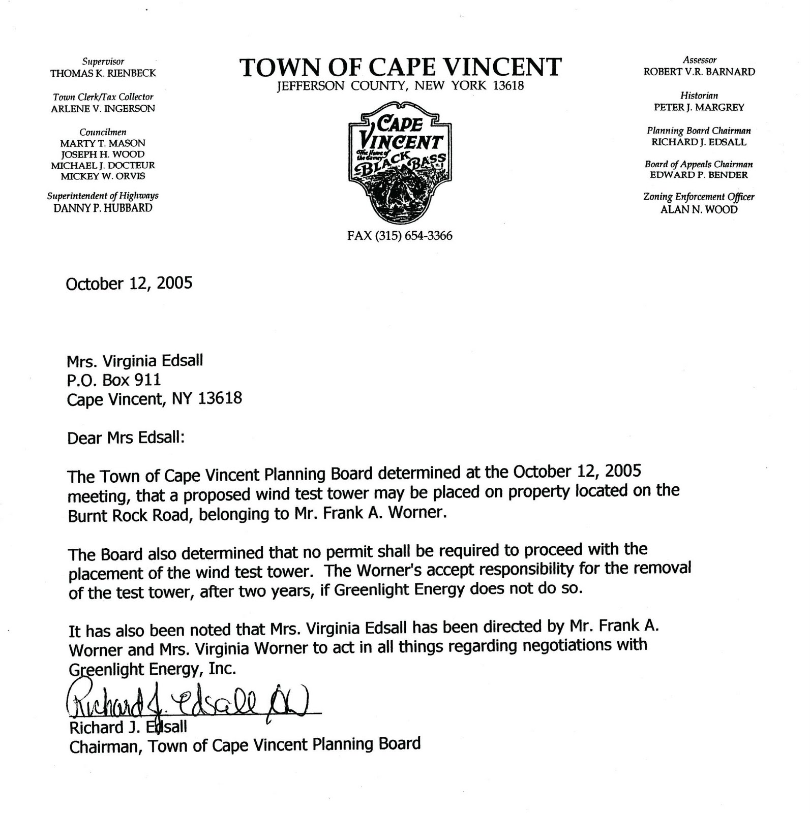 PANDORA'S BOX OF ROCKS ** CAPE VINCENT WIND HISTORY II