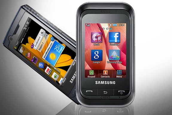 The Samsung Champ mobile phone offers 12 hours of talk time and supports USB 