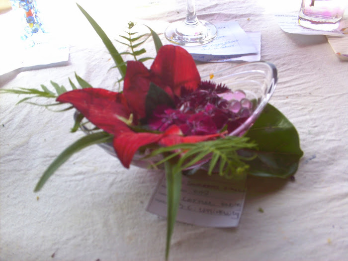 single flower,centre table