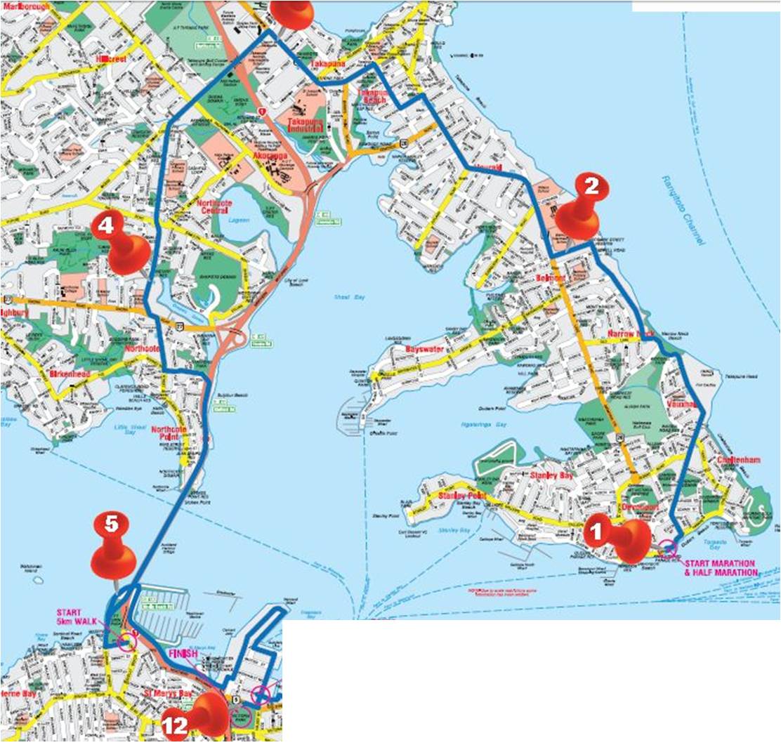 Sanna & Mats i Auckland Auckland Half Marathon