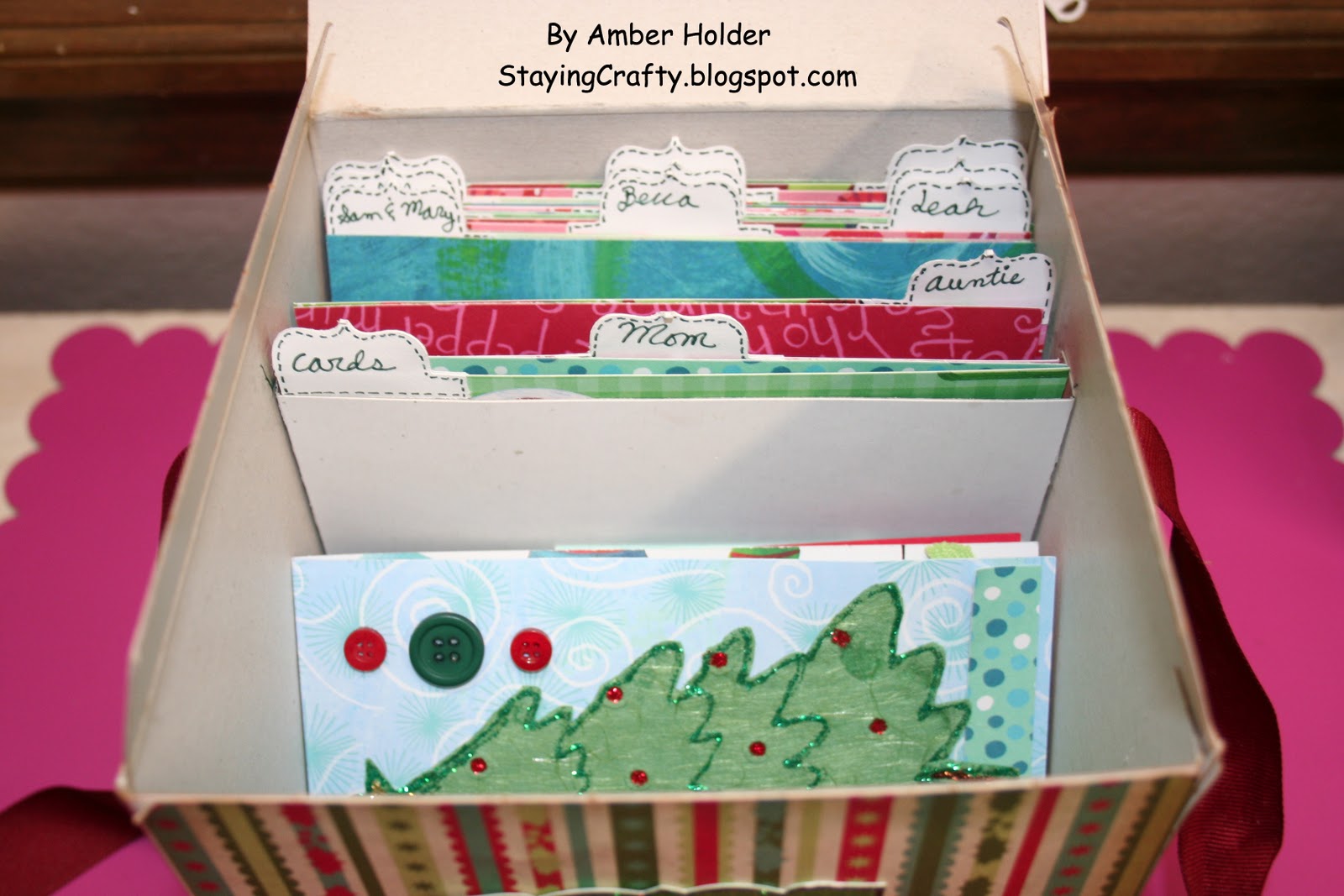 Staying Crafty Handmade Holiday Organizer