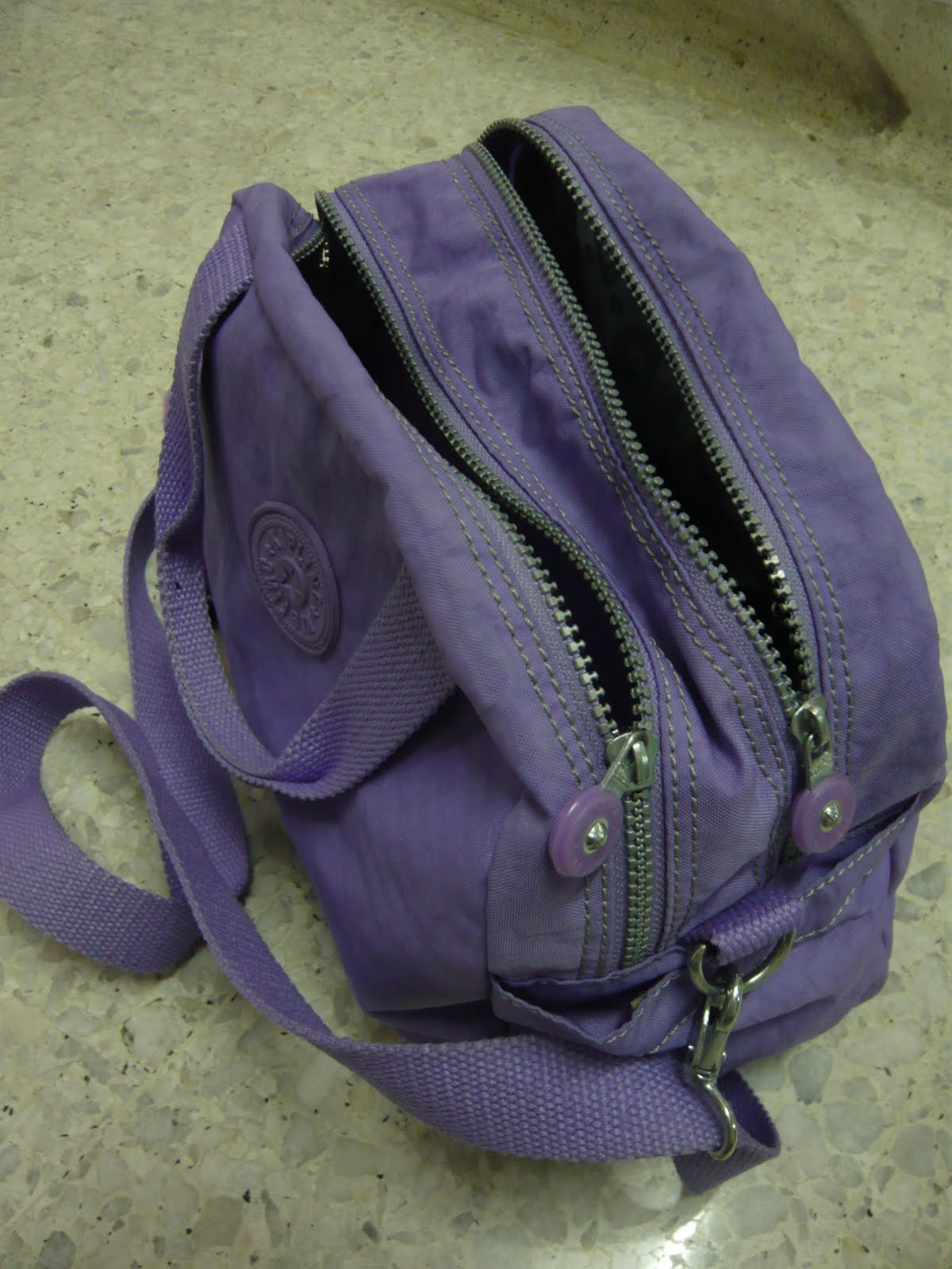 Simply Gears Kipling Sling Bag Purple