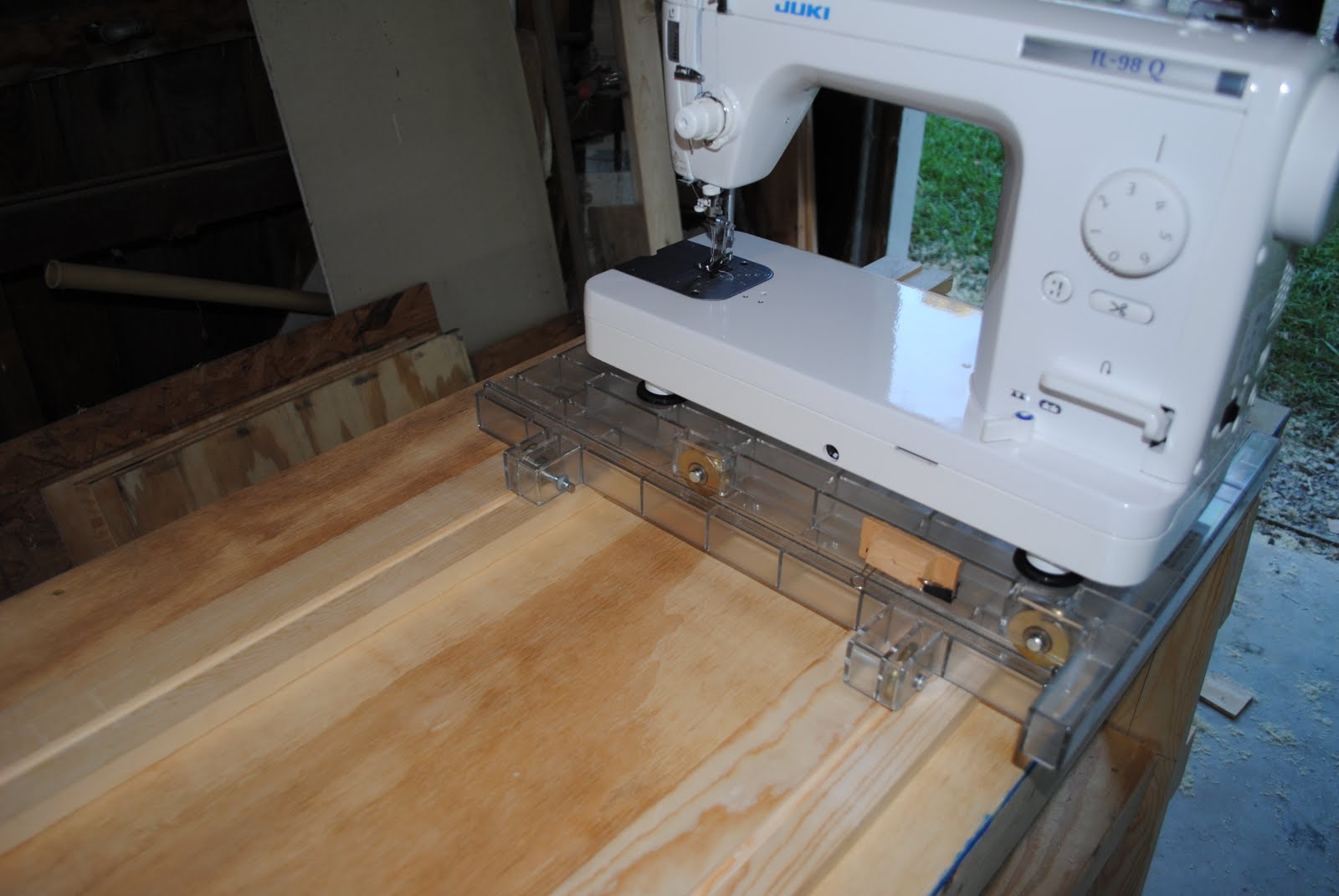 sunny morning farm My Quilting Frame......