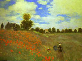 Les Coquelicots (Las Amapolas) - Claude Monet